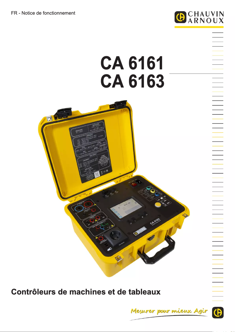 Página 1 del manual Manual de usuario Chauvin Arnoux CA 6163