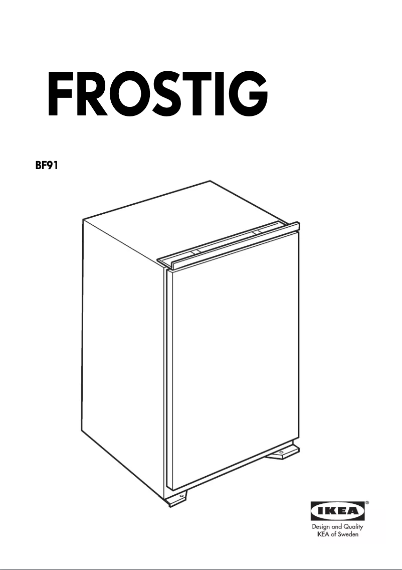 Página 1 del manual Manual de usuario Ikea FROSTIG BF91