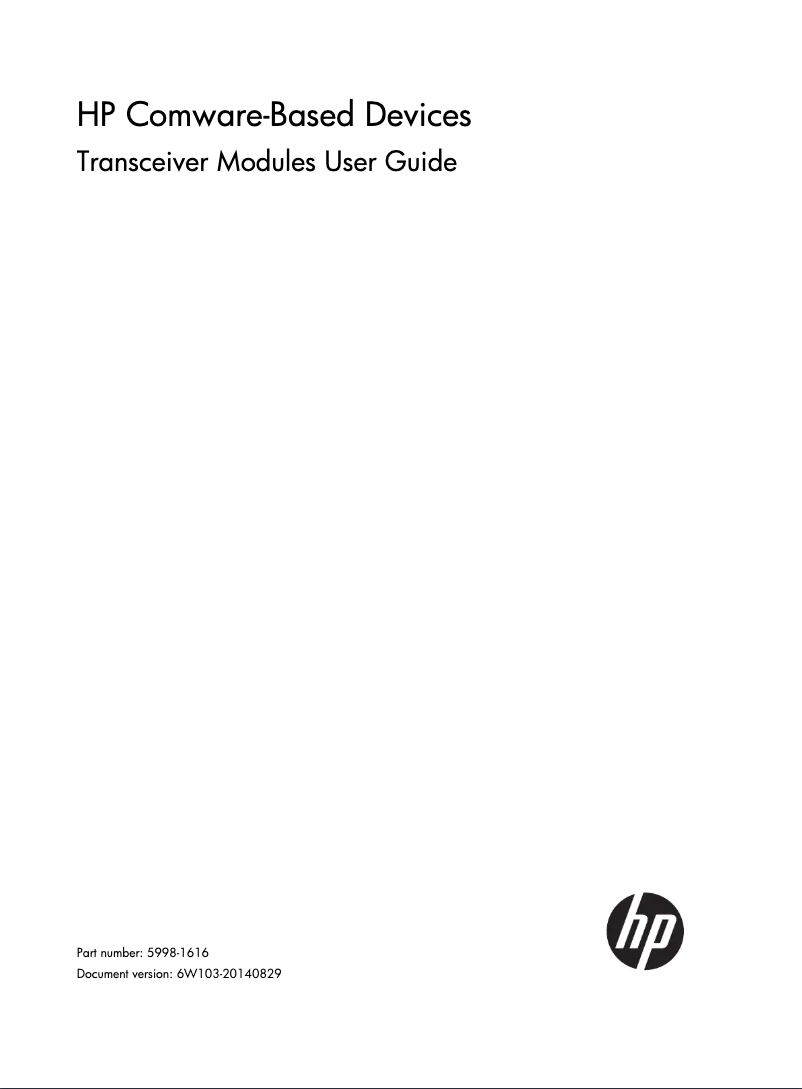 Imagen de la primera página del manual del dispositivo FlexNetwork MSR3024