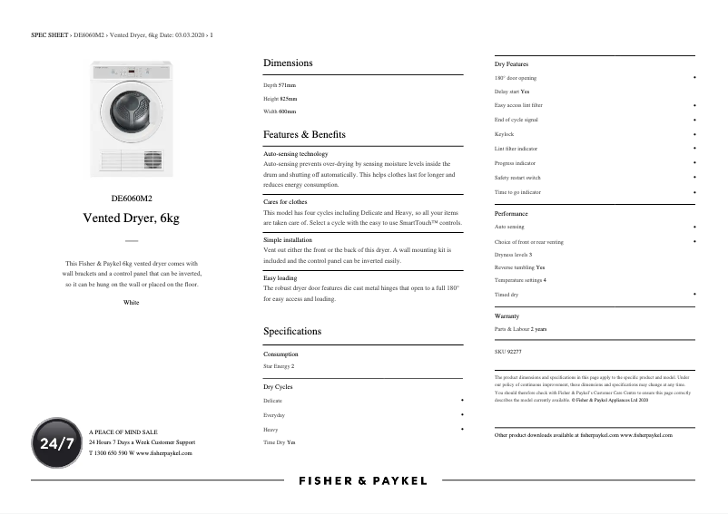 Imagen de la primera página del manual del dispositivo DE6060M2