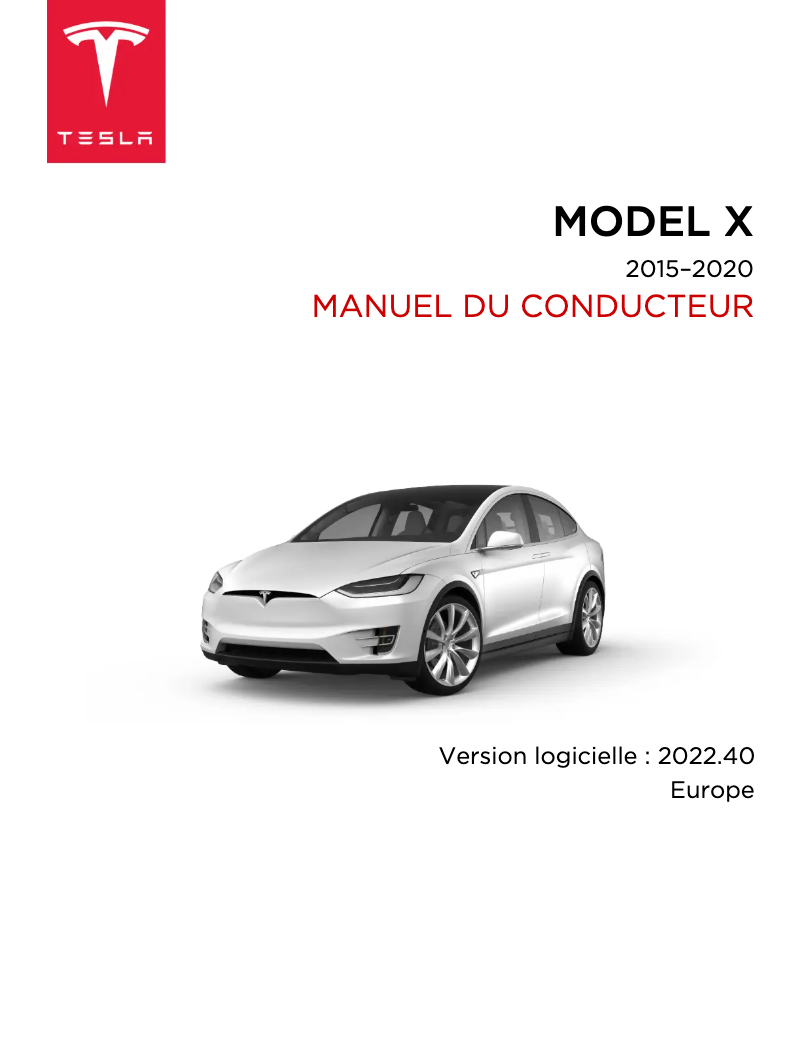 Página nº 1 - Manual de usuario Tesla Model X (2017)
