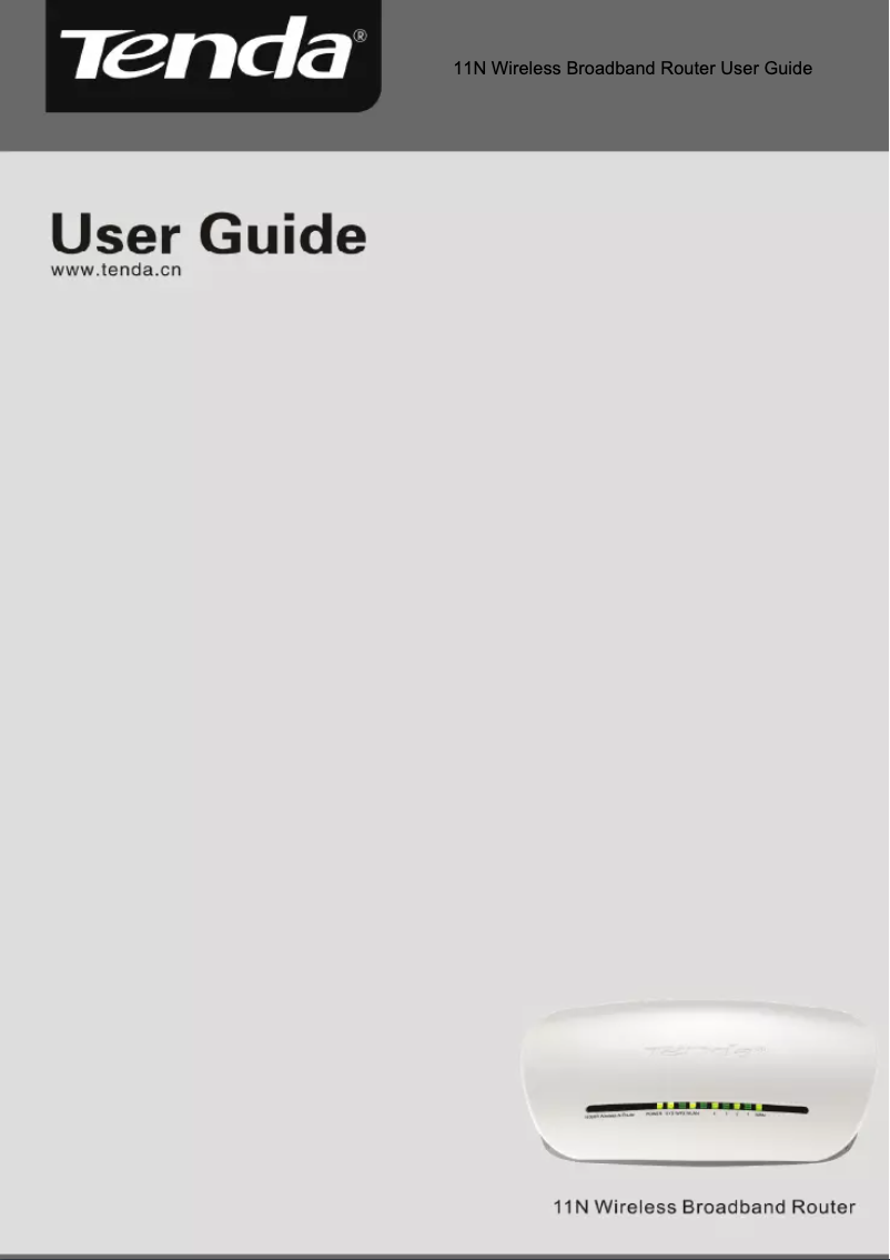 Página 1 del manual Manual de usuario Tenda W368R