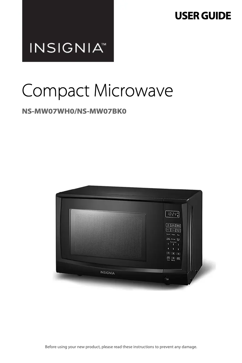 Imagen de la primera página del manual del dispositivo NS-MW07WH0