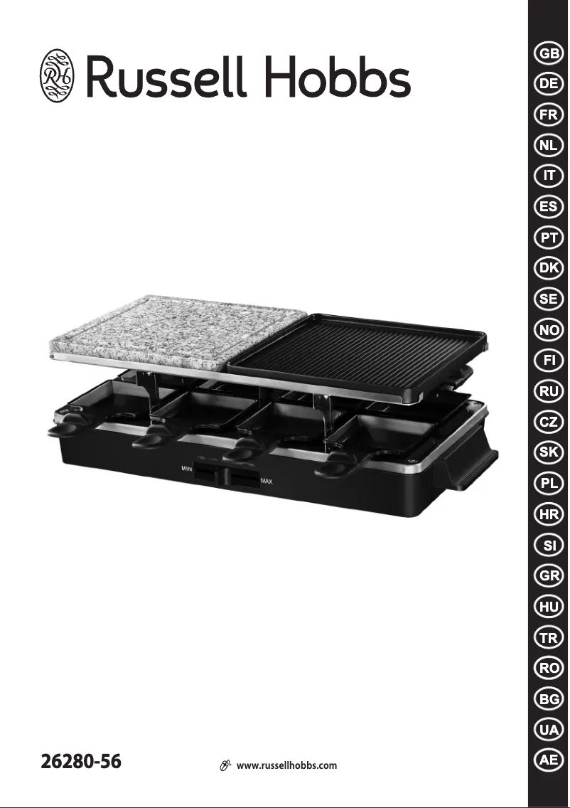 Página 1 del manual Manual de usuario Russell Hobbs Multi Raclette 3 in 1 26280-56