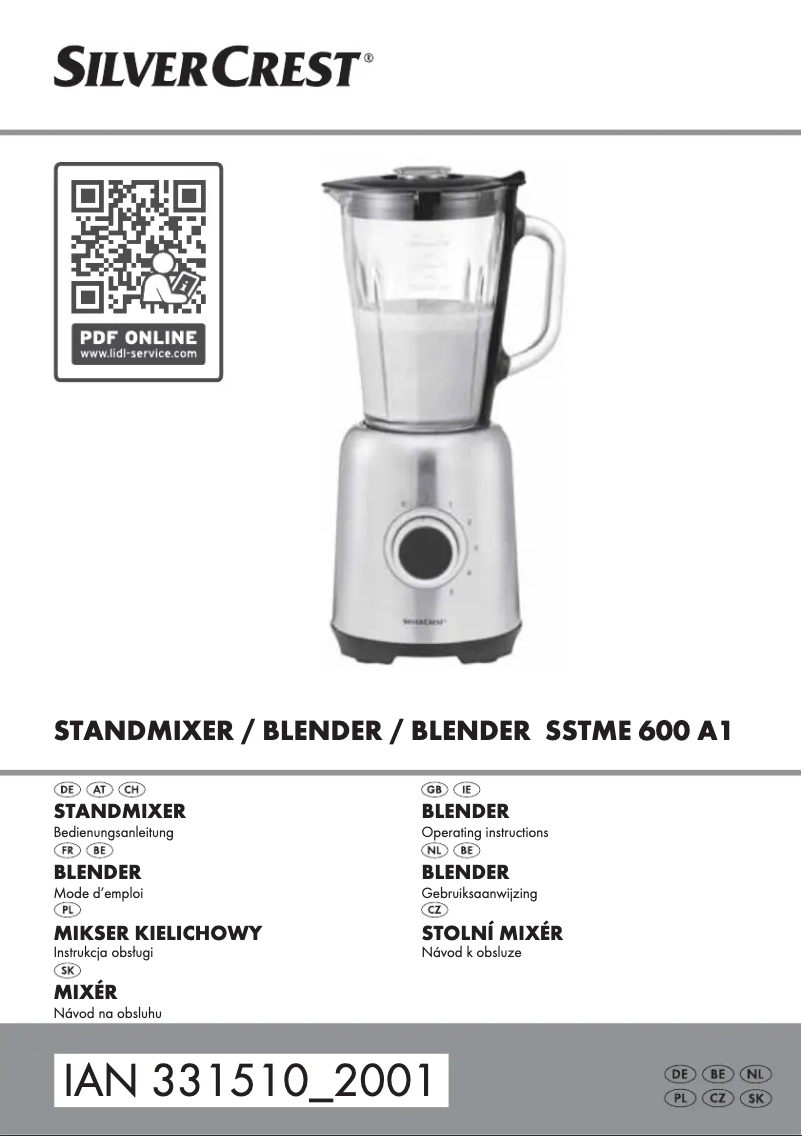 Página 1 del manual Manual de usuario SilverCrest SSTME 600 A1