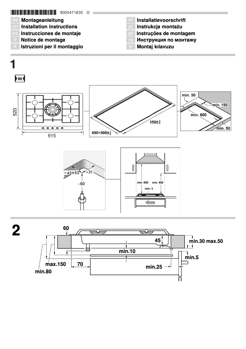 Imagen de la primera página del manual del dispositivo EC915SC90N
