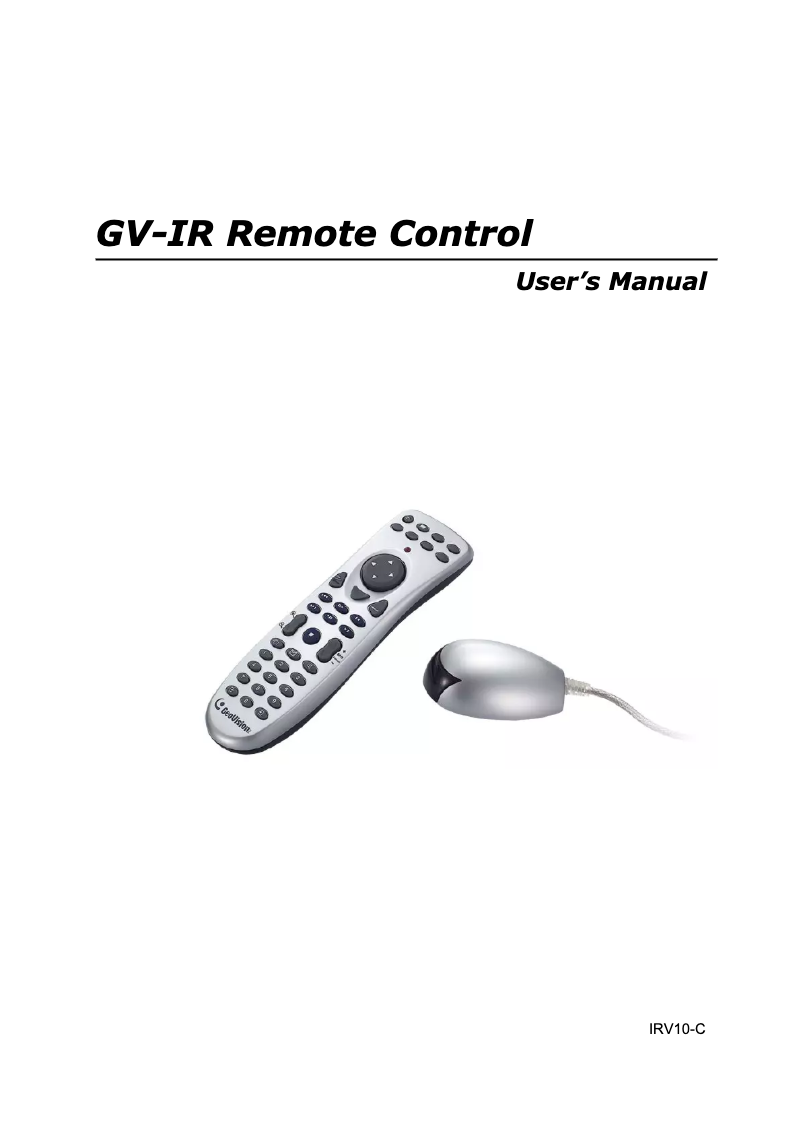 Página 1 del manual Manual de usuario Geovision GV-IR