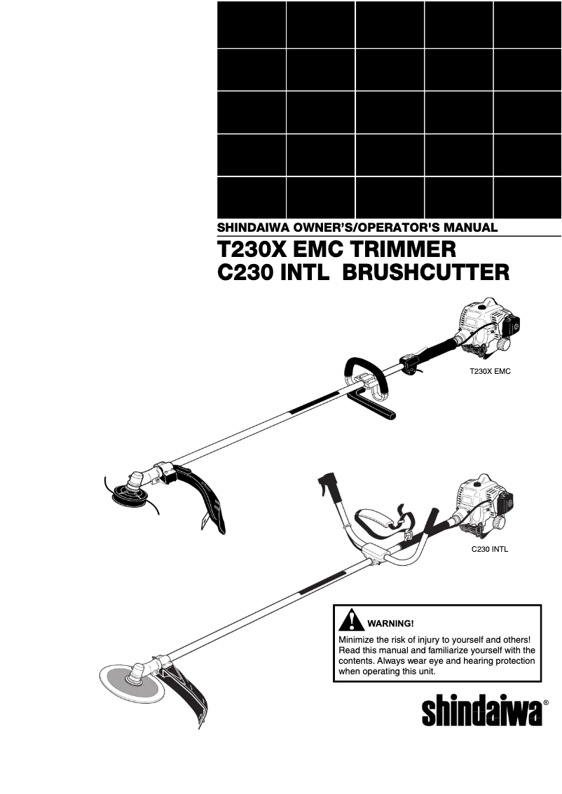 Página nº 1 - Manual de usuario Shindaiwa C230
