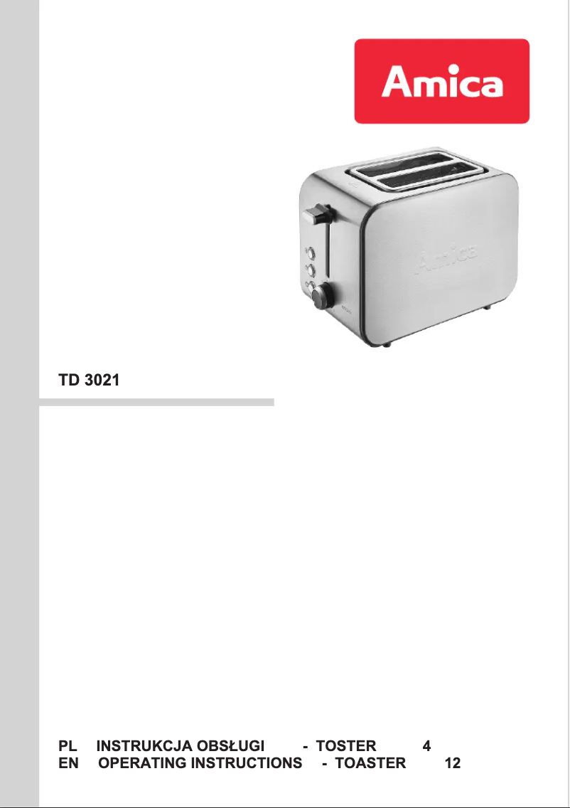 Página 1 del manual Manual de usuario Amica TD3021