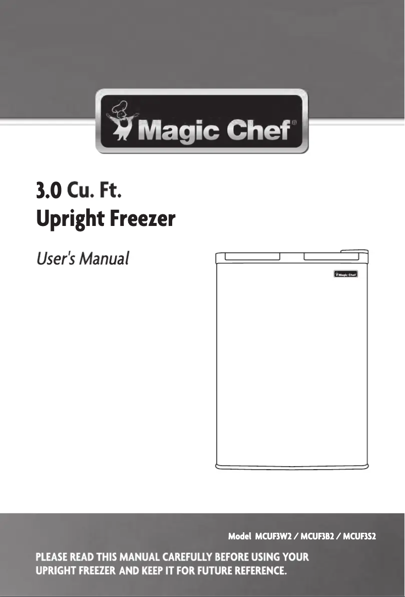 Página 1 del manual Manual de usuario Magic Chef MCUF3S2