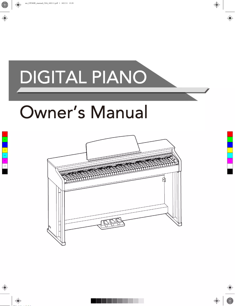 Imagen de la primera página del manual del dispositivo DP280K/WH