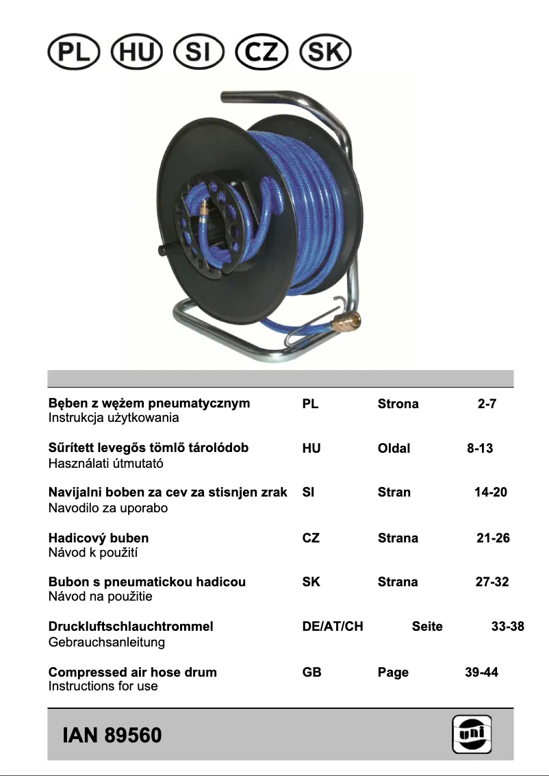 Página 1 del manual Manual de usuario Powerfix IAN 89560