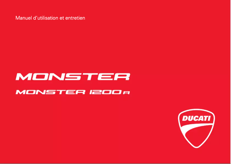 Imagen de la primera página del manual del dispositivo Monster 1200 R (2016)