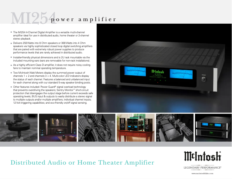 Imagen de la primera página del manual del dispositivo MI254