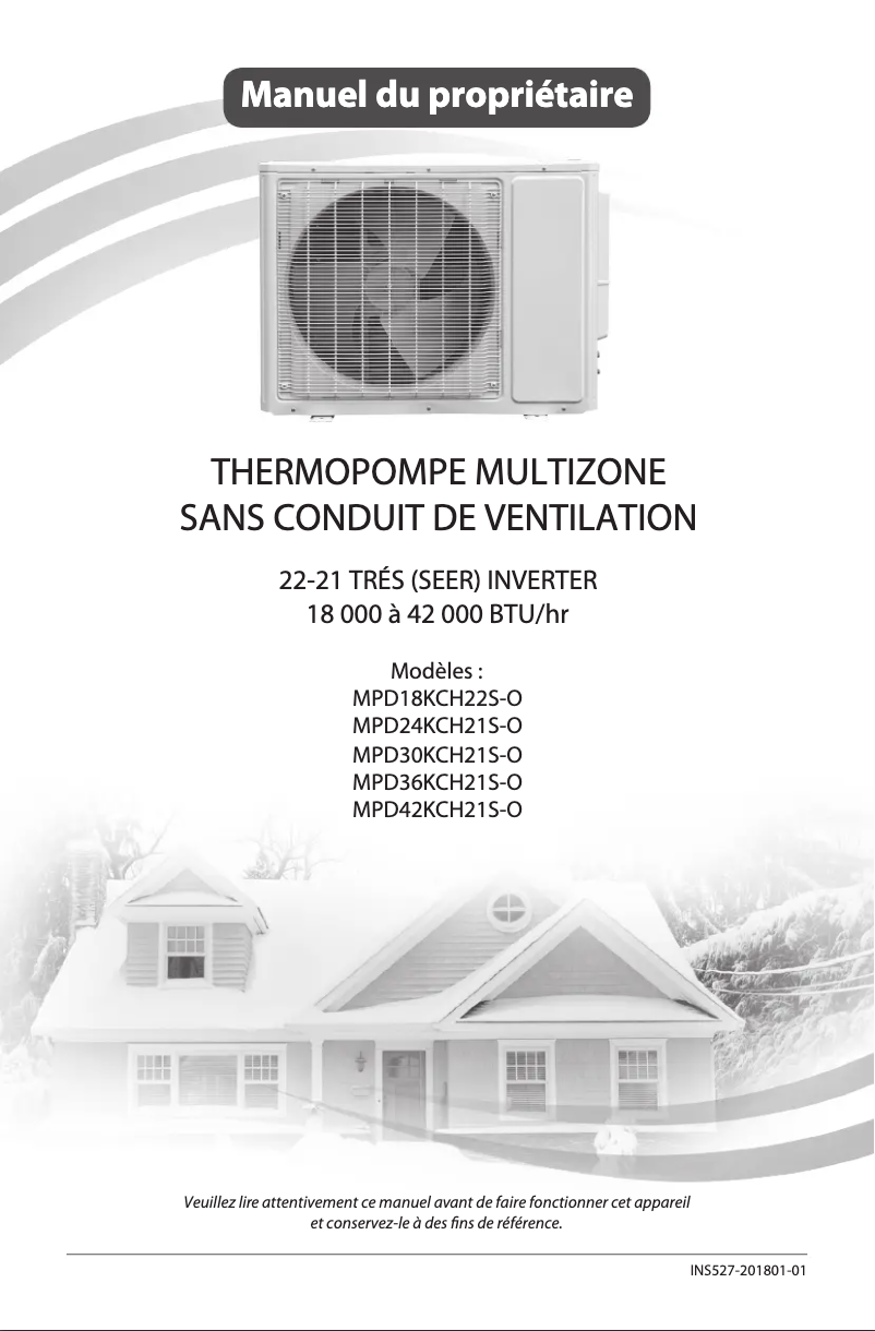 Imagen de la primera página del manual del dispositivo MPD36KCH21S-O