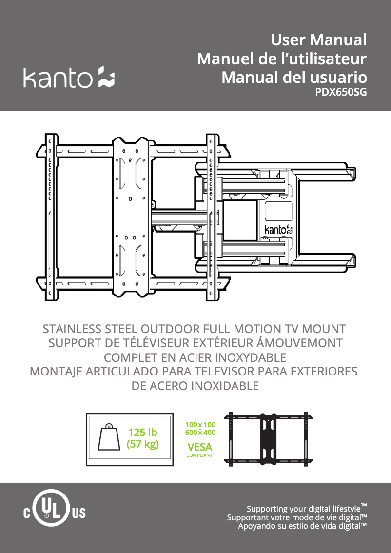 Imagen de la primera página del manual del dispositivo PDX650SG