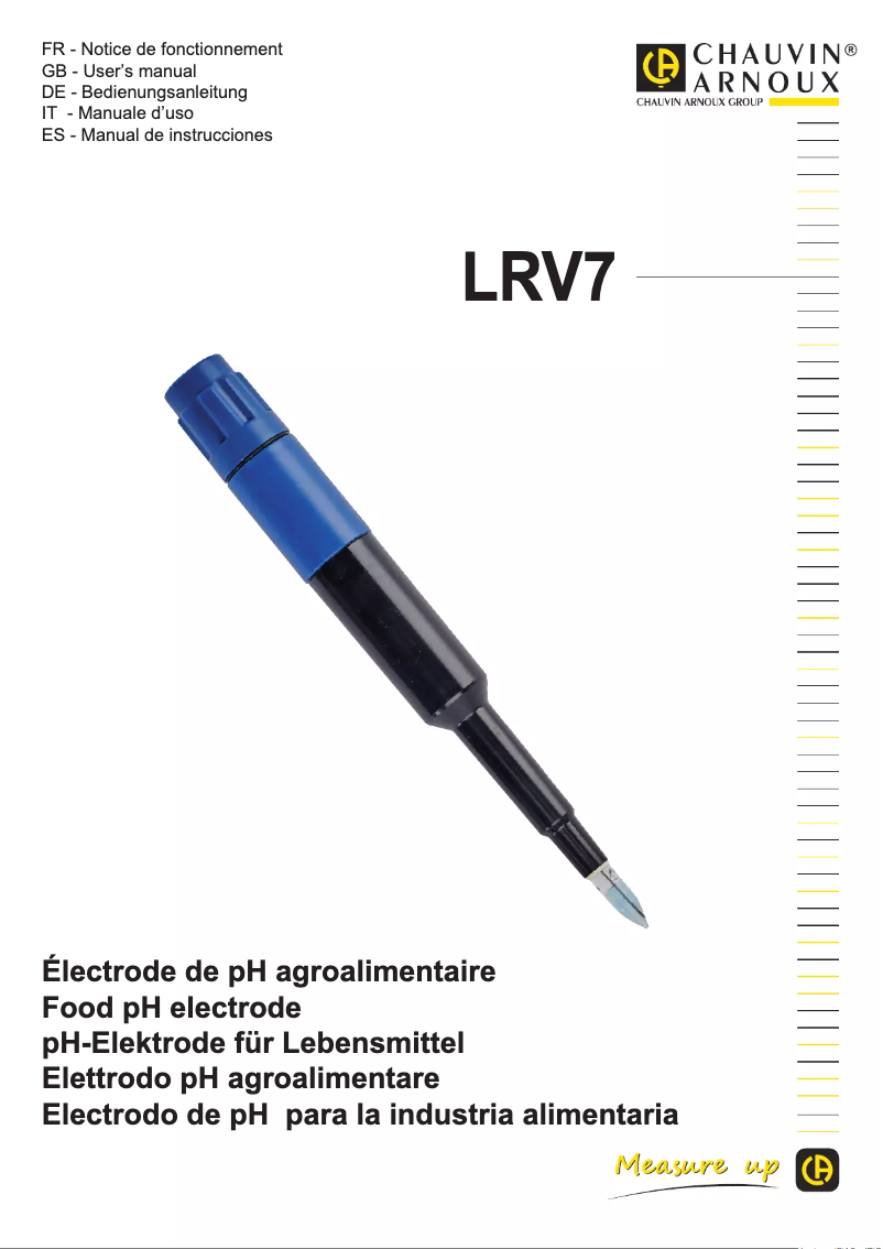 Página 1 del manual Manual de usuario Chauvin Arnoux LRV7