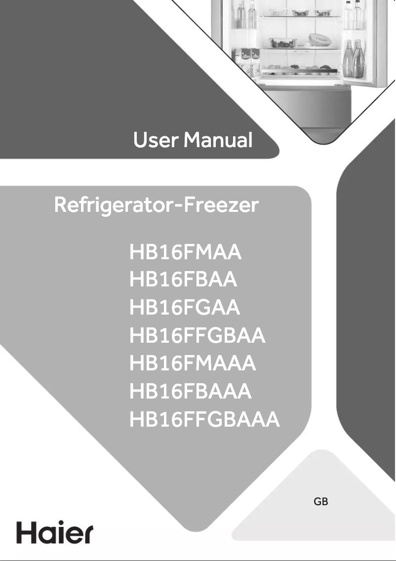 Imagen de la primera página del manual del dispositivo HB16FMAA