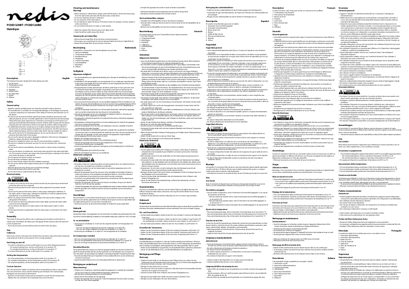 Página nº 1 - Manual de usuario Nedis PCHD120WT