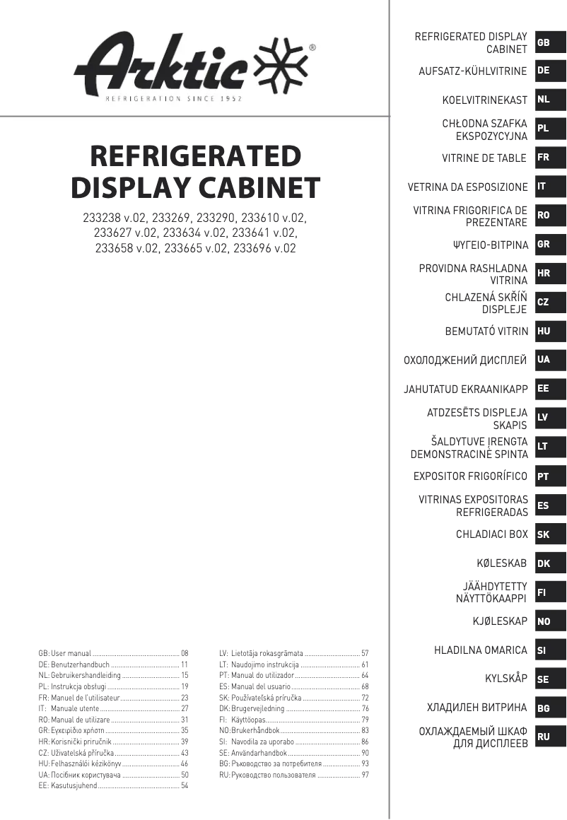 Página 1 del manual Manual de usuario Arktic 233627