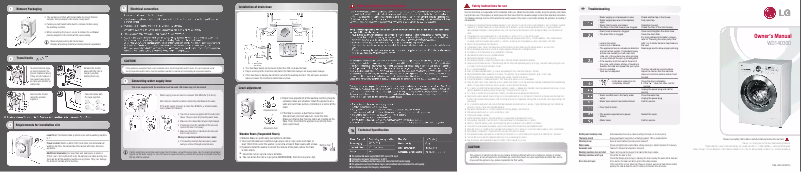 Imagen de la primera página del manual del dispositivo WD14030D