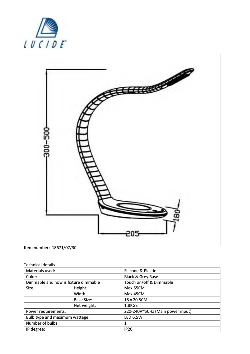 Imagen de la primera página del manual del dispositivo Zoft