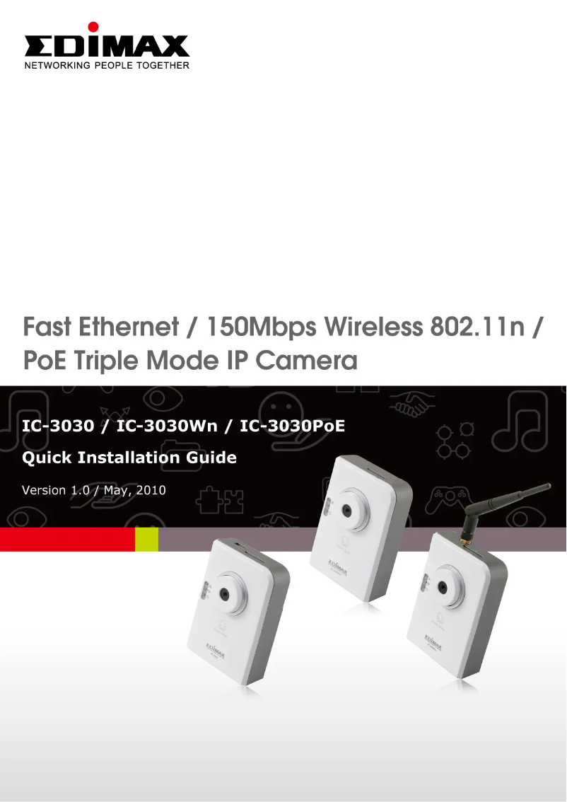 Página 1 del manual Manual de usuario Edimax IC-3030