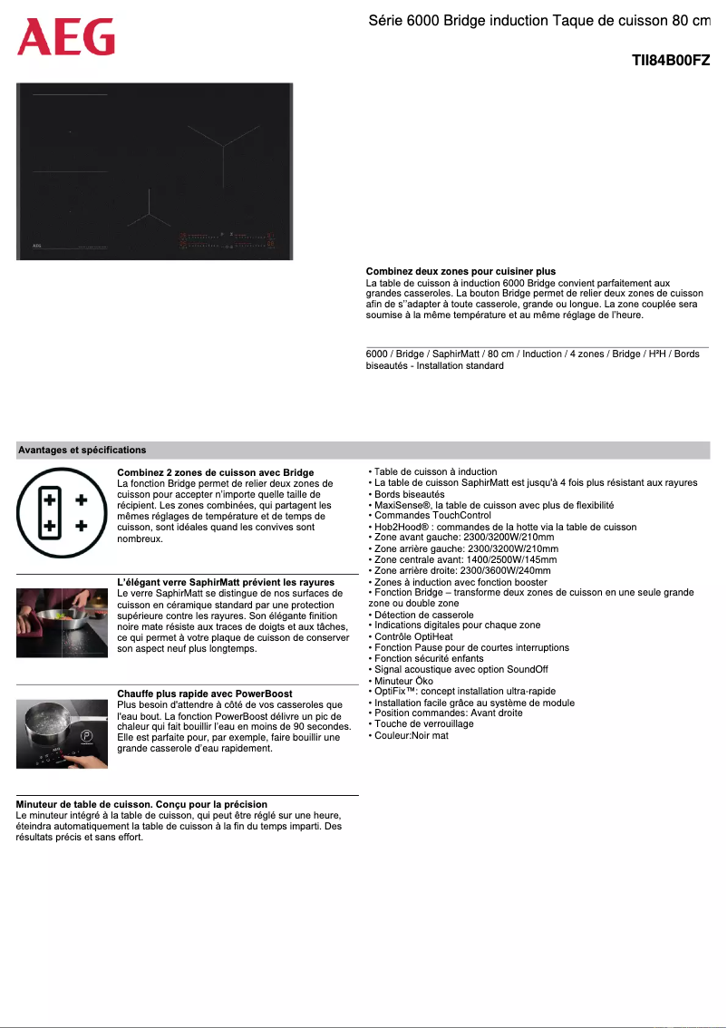 Imagen de la primera página del manual del dispositivo TII84B00FZ