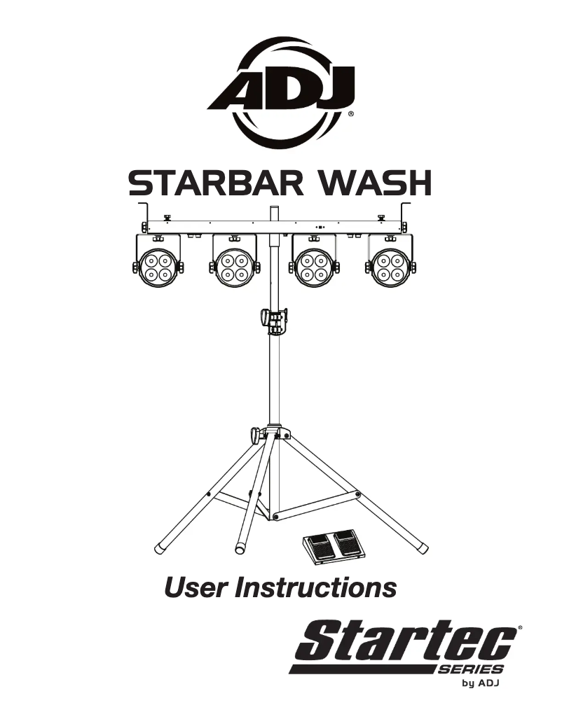 Página 1 del manual Manual de usuario Adj Starbar Wash