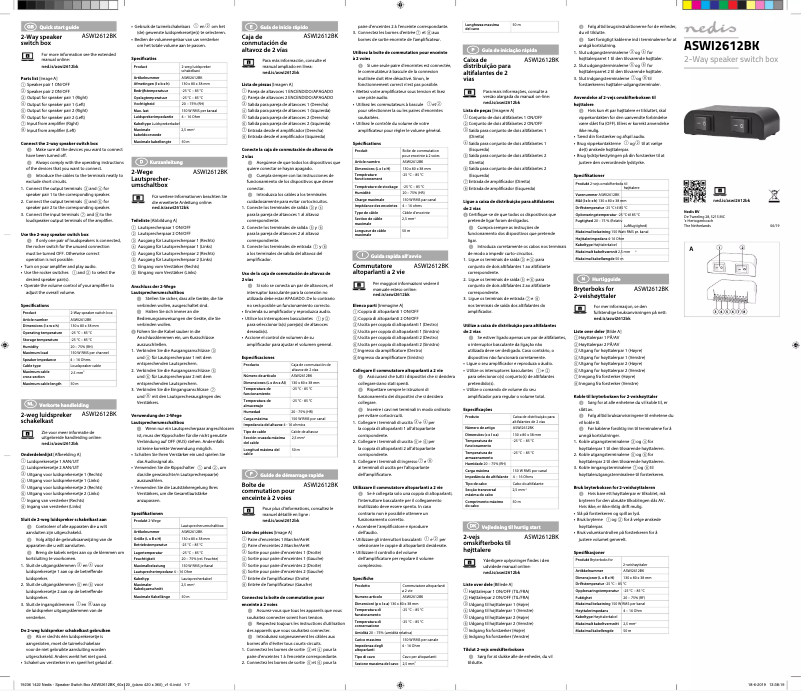Imagen de la primera página del manual del dispositivo ASWI2612BK