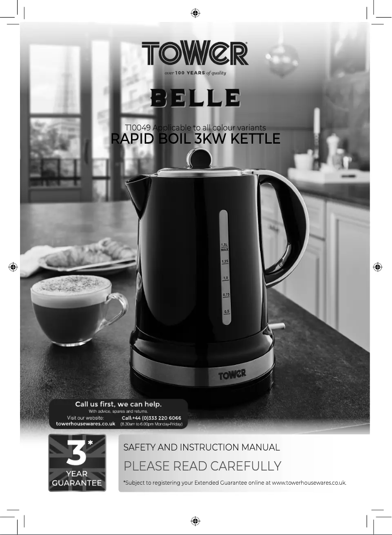 Página 1 del manual Manual de usuario Tower Belle T10049