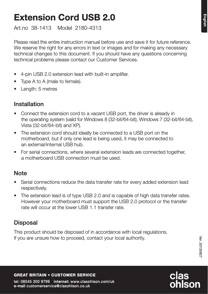 Página 1 del manual Manual de usuario Exibel 38-1413