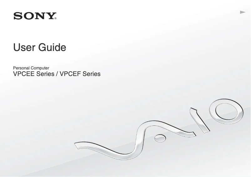 Página nº 1 - Manual de usuario Sony Vaio VPCEF46FX