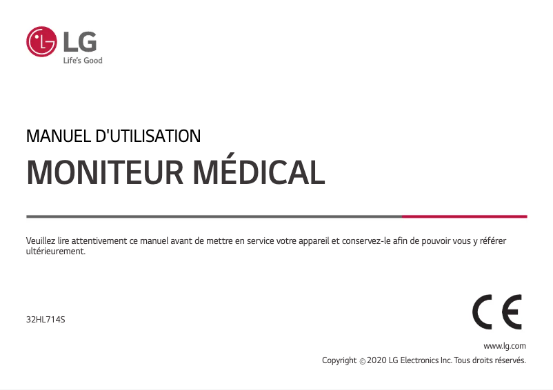 Imagen de la primera página del manual del dispositivo 32HL714S