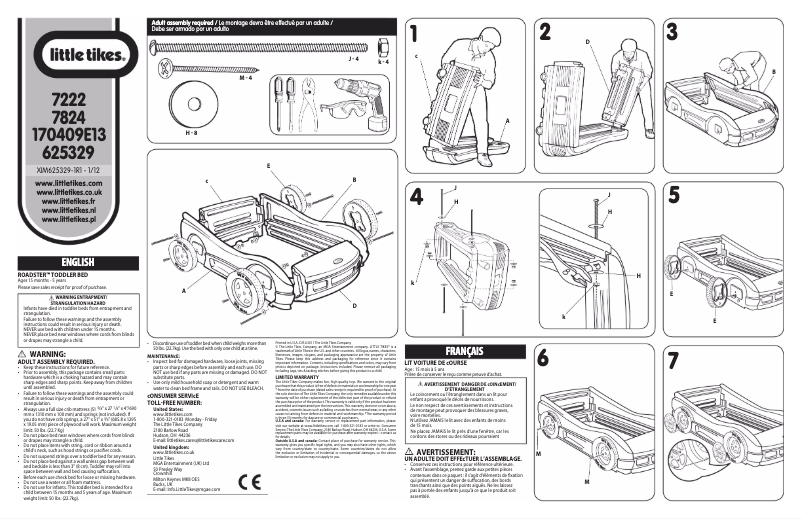 Página 1 del manual Manual de usuario Little Tikes Red Roadster