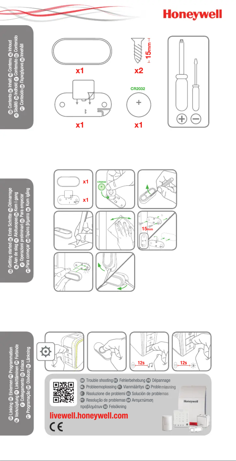 Página nº 1 - Manual de usuario Honeywell DCP311G