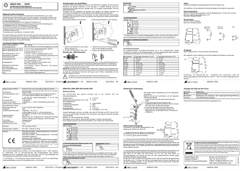Página 1 del manual Manual de usuario Gossen Sineax VS50