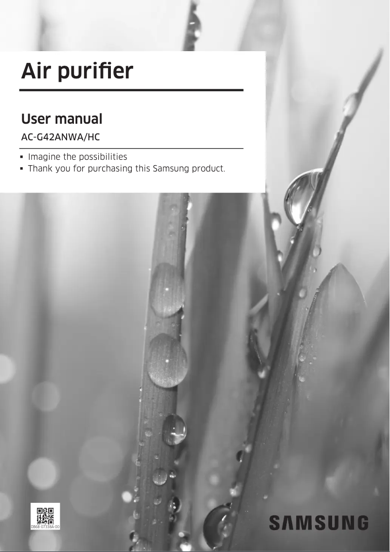 Página 1 del manual Manual de usuario Samsung AC-G42ANWA