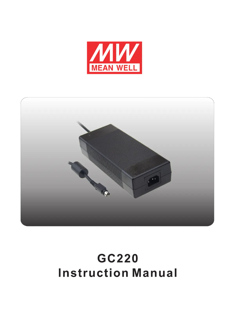 Página 1 del manual Manual de instrucciones Mean Well GC220A12-R7B
