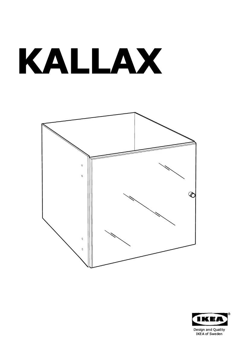 Página 1 del manual Manual de usuario Ikea KALLAX 004.237.21