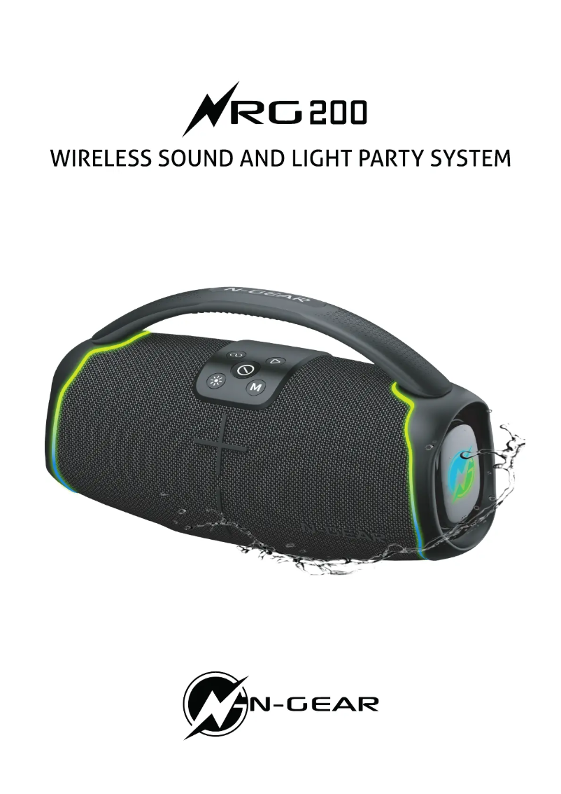 Página 1 del manual Manual de usuario N-Gear NRG 200