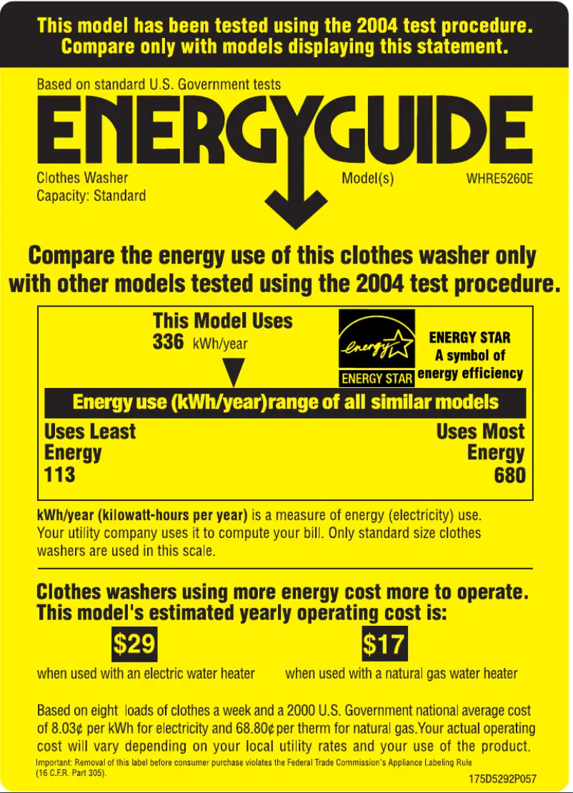 Imagen de la primera página del manual del dispositivo WHRE5260ECC