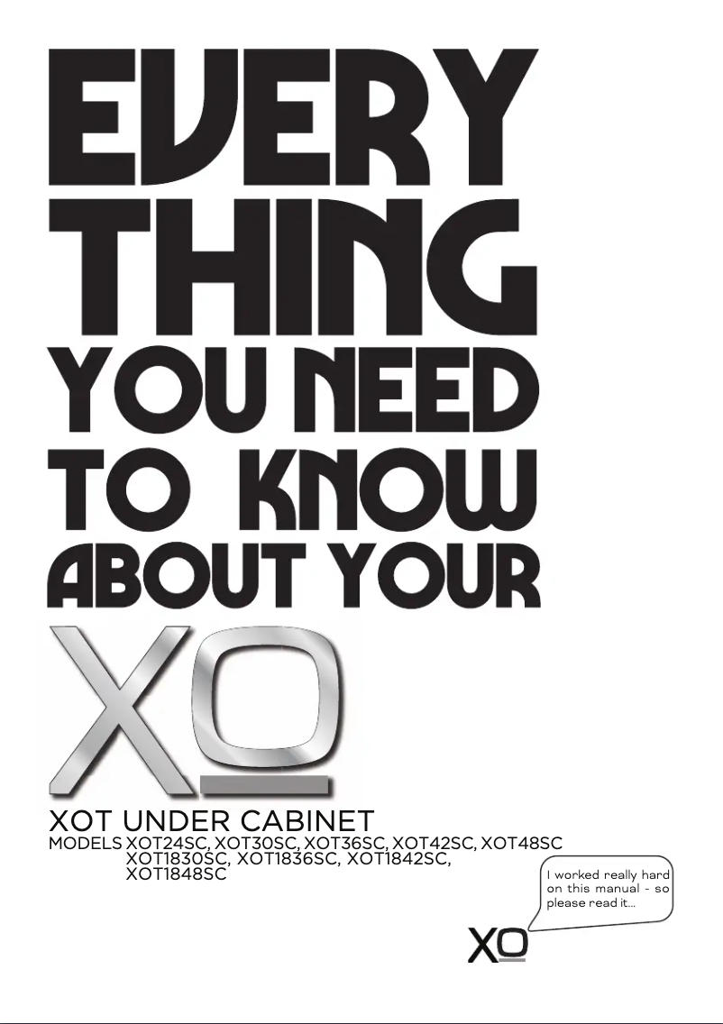 Página 1 del manual Manual de usuario XO XOT48SC