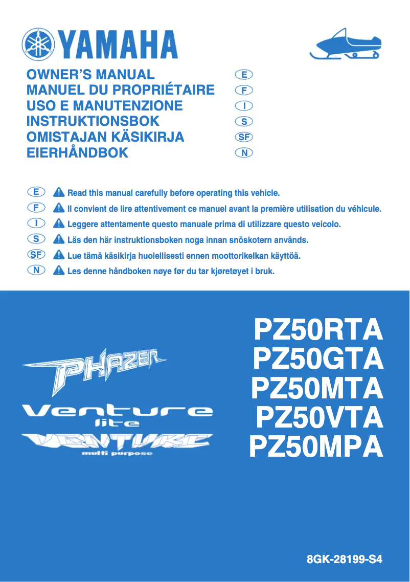 Imagen de la primera página del manual del dispositivo Venture Light (2011)