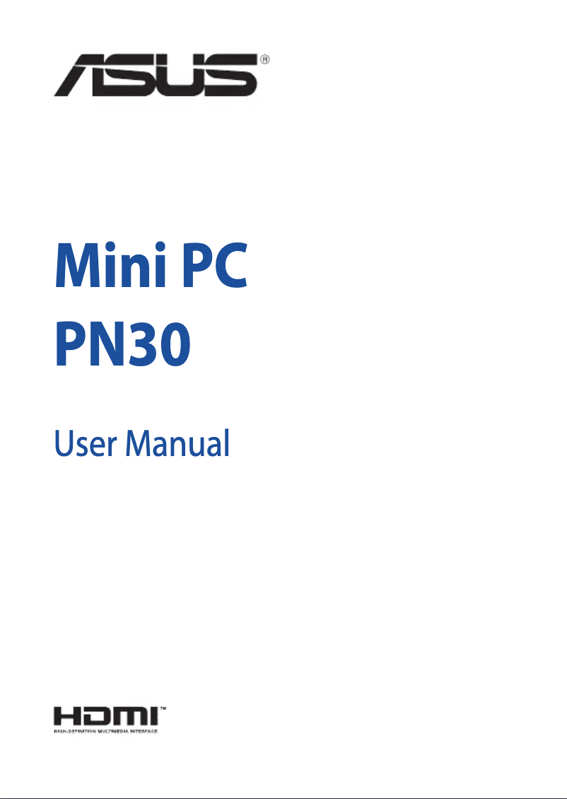 Imagen de la primera página del manual del dispositivo Mini PC PN30