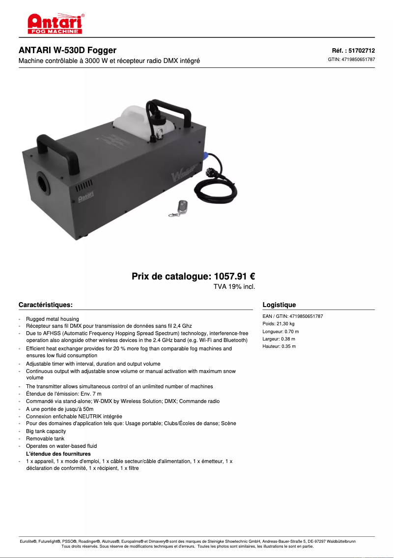 Imagen de la primera página del manual del dispositivo W-530D