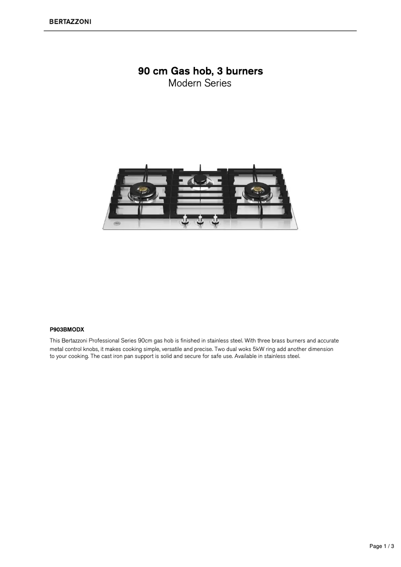 Imagen de la primera página del manual del dispositivo P903BMODX