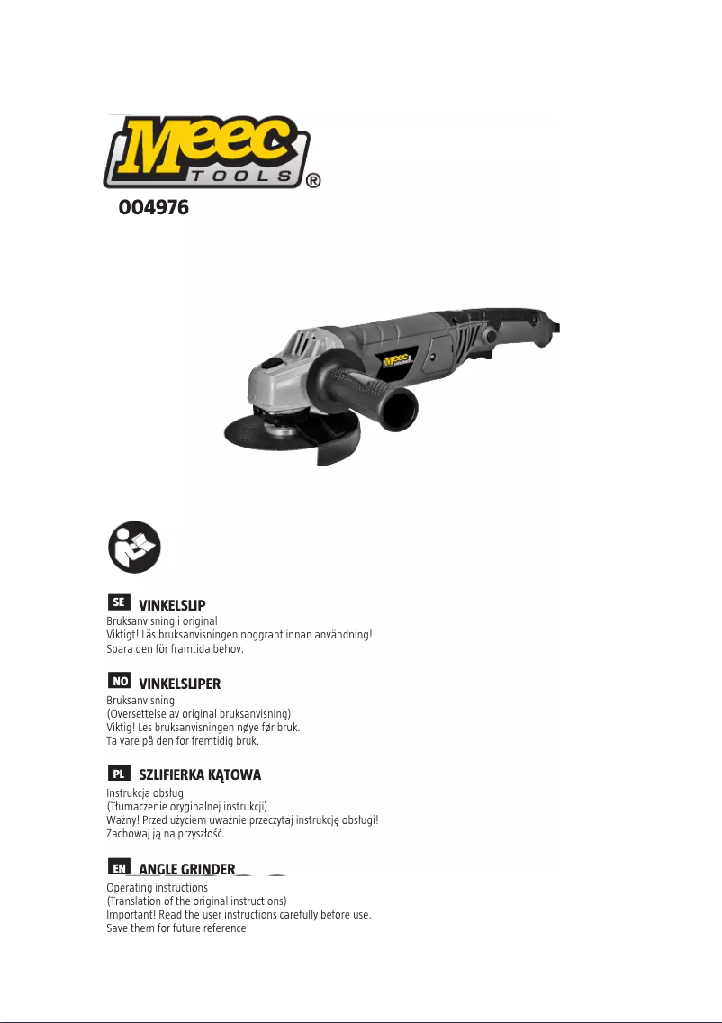 Página 1 del manual Manual de usuario Meec Tools 004976