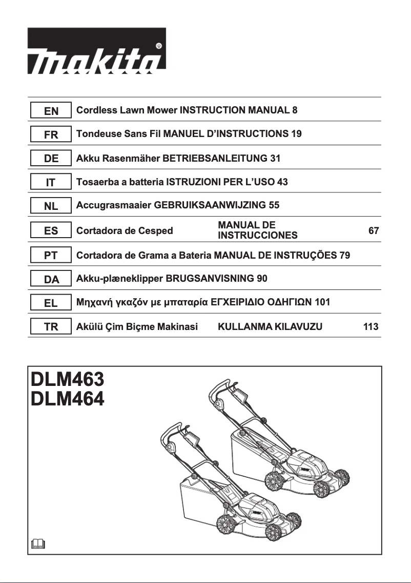 Página 1 del manual Manual de usuario Makita DLM463Z