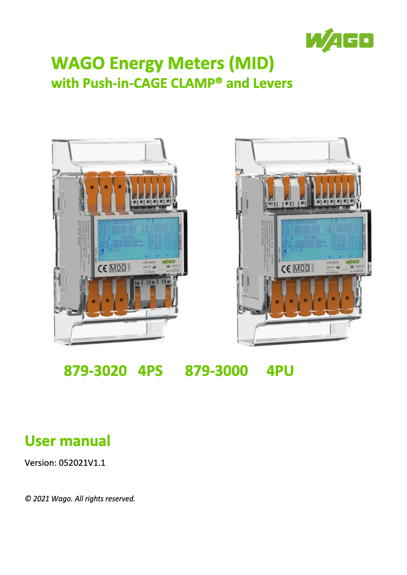 Imagen de la primera página del manual del dispositivo 879-3000 4PU